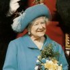 Her Majesty Queen Elizabeth The Queen Mother in St Patrick`s Blue