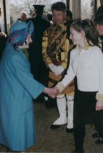 Charlotte meets the Queen Mum